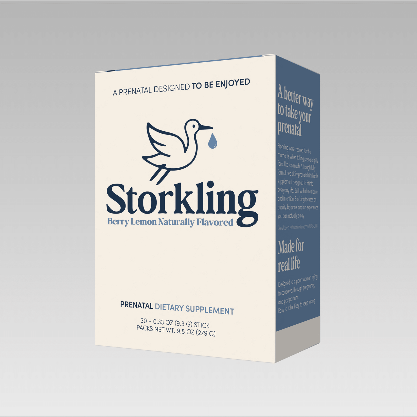 Storkling Prenatal Drink Mix – Berry Lemon (30 Servings) - Storkling