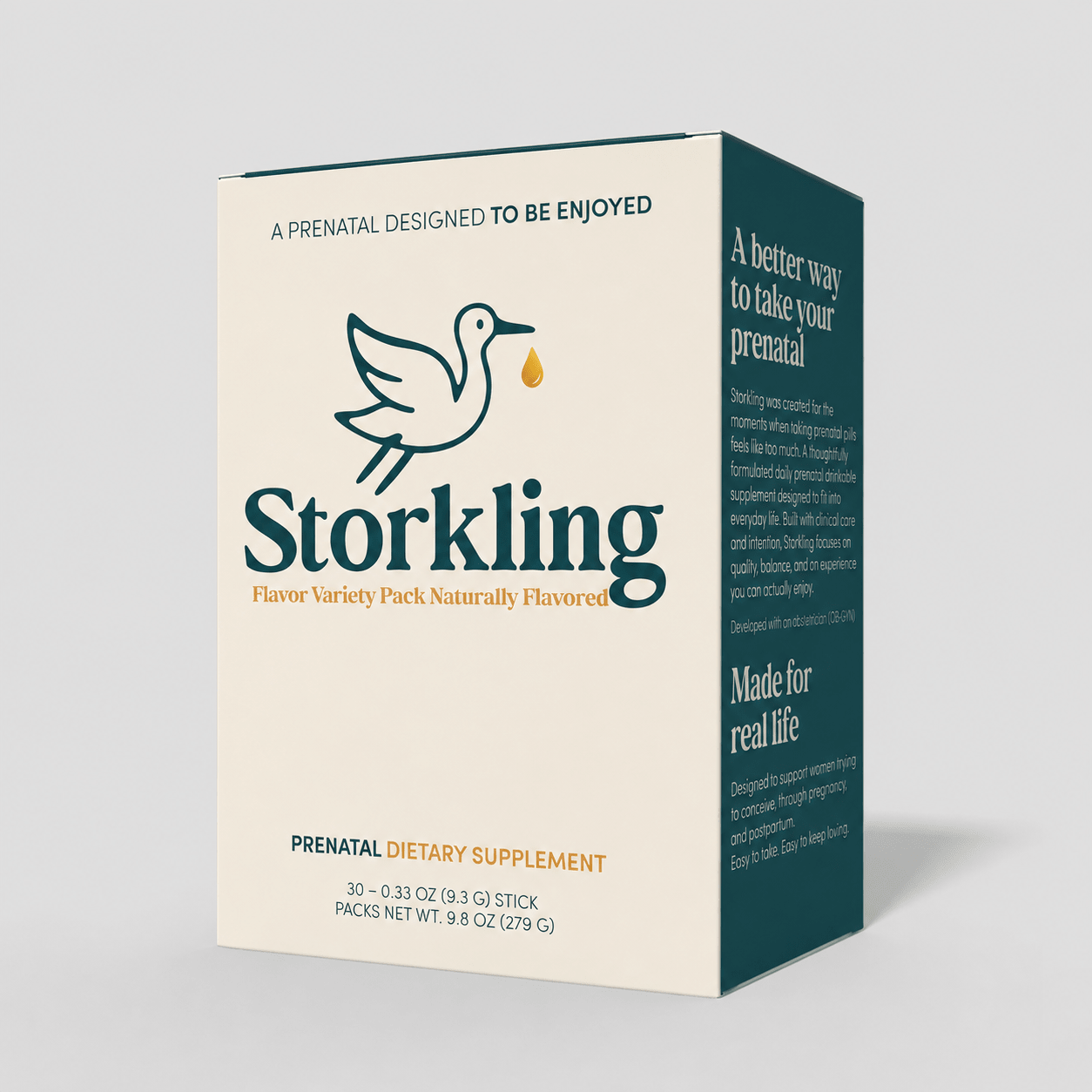 Storkling Prenatal Drink Mix – Variety Pack (30 Servings) - Storkling